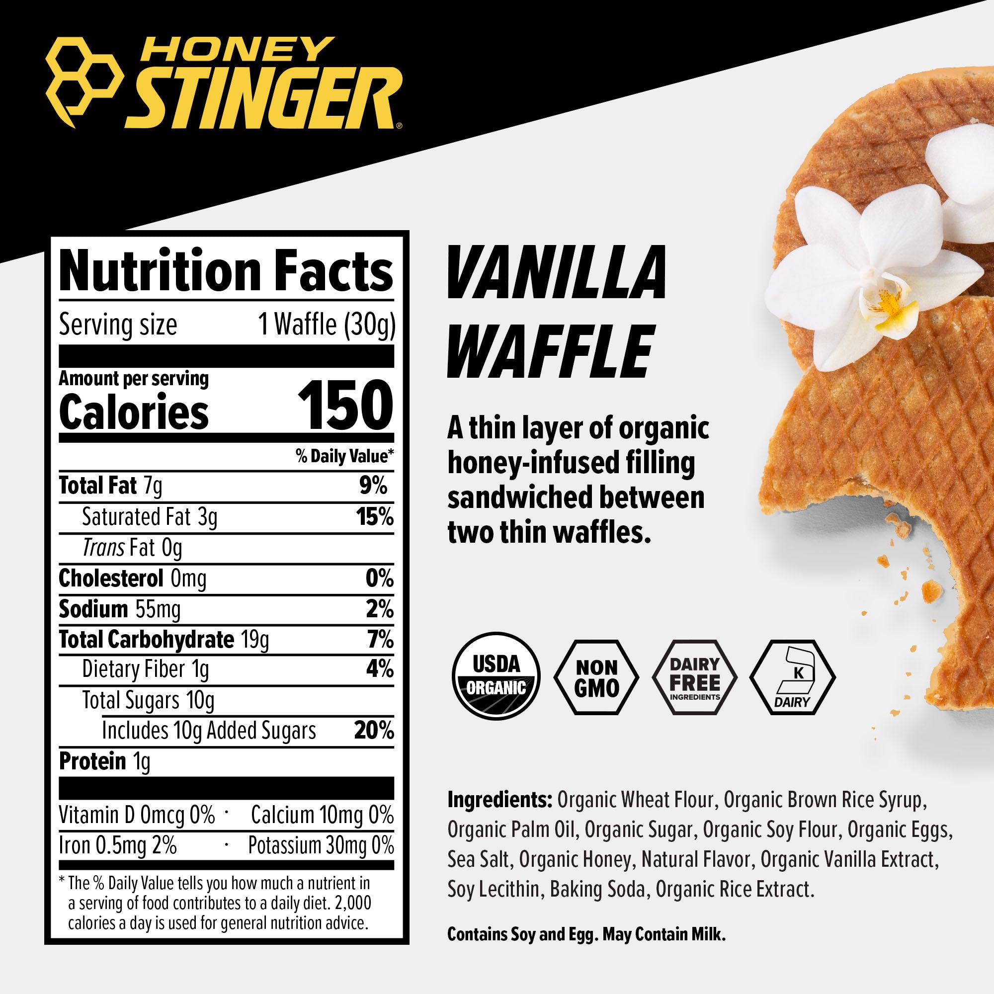 Vanilla Waffle Box of 16