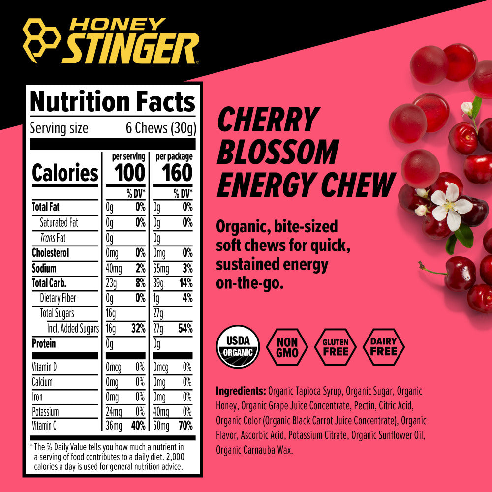 Cherry Blossom Energy Chews Box of 12